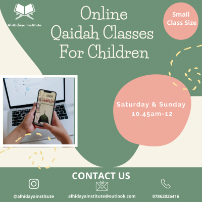 Online Qai’dah Class for children 