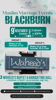 Muslim Marriage Events Blackburn - 2 Age Groups