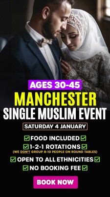 Muslim Marriage Events Manchester for Ages 30-45