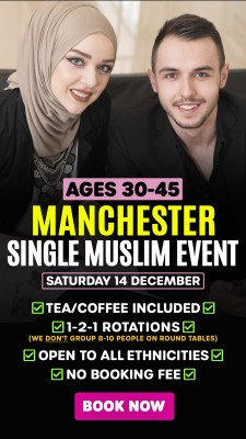 Muslim Marriage Events Manchester - Chai & Chat - Ages 30-45