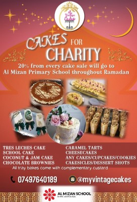 CAKES FOR CHARITY THROUGHOUT RAMADAN