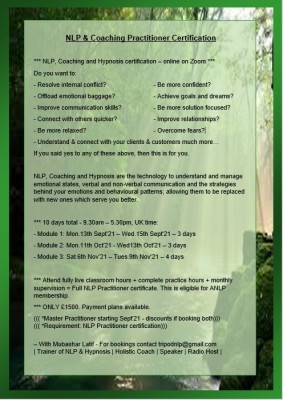 NLP Practitioner Certification 