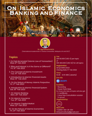 One-month Short Courses on Islamic Economics, Banking, and Finance