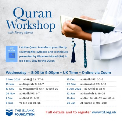 Quran Workshops with Farooq Murad