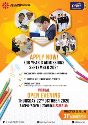 Al Mizan Primary School Virtual Open Evening