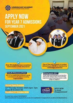 London East Academy Virtual Open Evening 