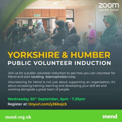 MEND Yorkshire Volunteer Induction 