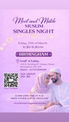 Muslim Marriage Events - Meet and Match Muslim Singles Night Birmingham