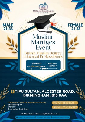 Muslim Marriage Events Birmingham - Exclusive Degree Educated Professionals