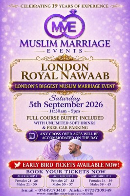 Muslim Marriage Events London - 3 Age Groups
