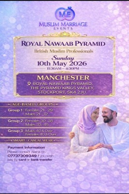 Muslim Marriage Events Manchester - 3 Age Groups