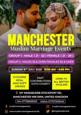 Muslim Marriage Events Manchester - 2 Age Groups